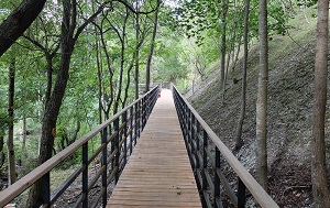 Adgangsbro til Mønsted Kalkgruber